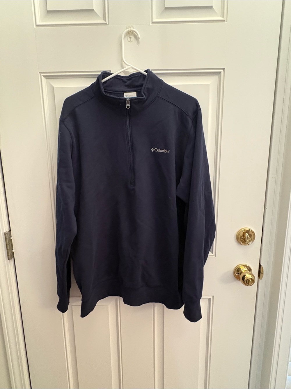 Columbia Men's Navy Half-Zip Sweatshirt Pullover - Picture 1 of 4